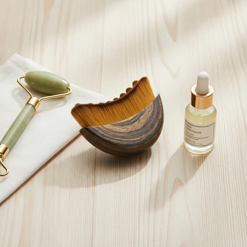 Lymphatic Facial Massage Brush for Eye and Neck Care